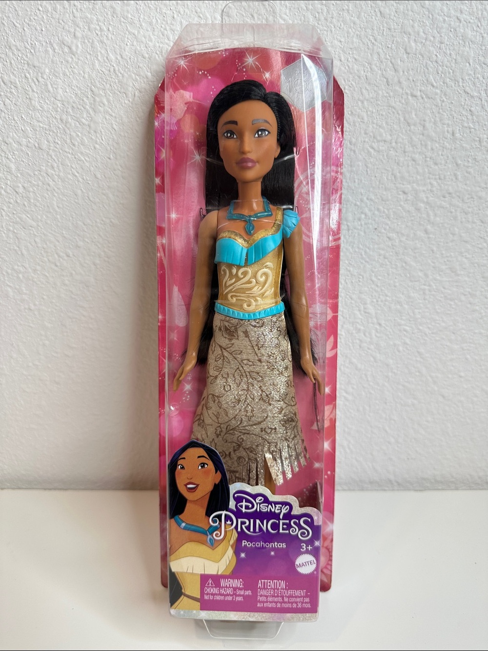 Disney Pocahontas Doll in Turquoise and Gold Outfit